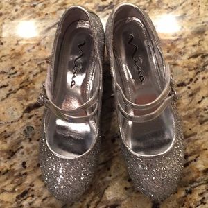 Nina Silver Glitter Shoes
